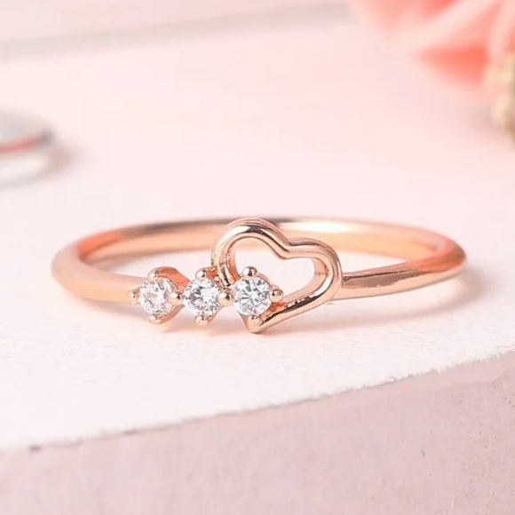 Jewelry | Silver Only Simple Cute Love Heart Ring | Poshmark